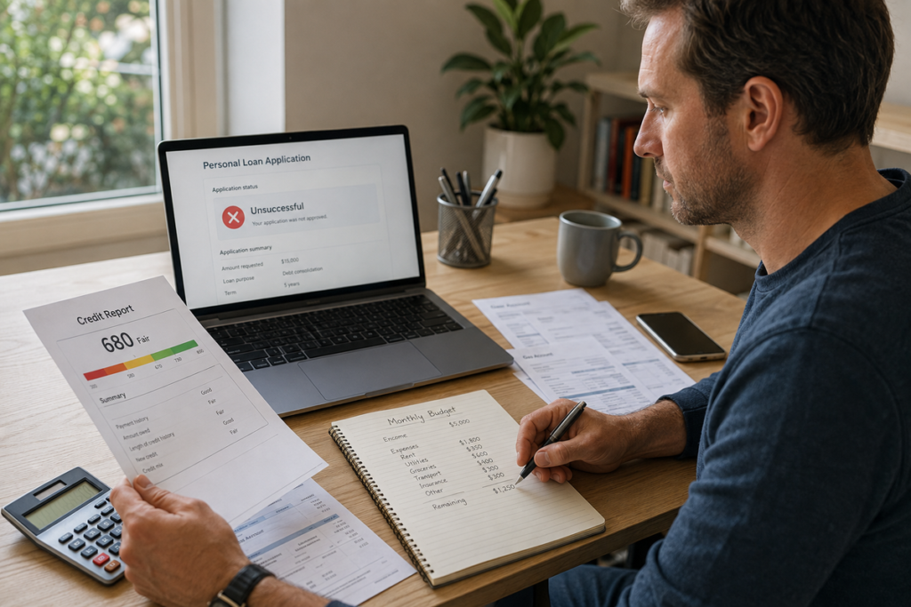 personal loan rejected in Australia